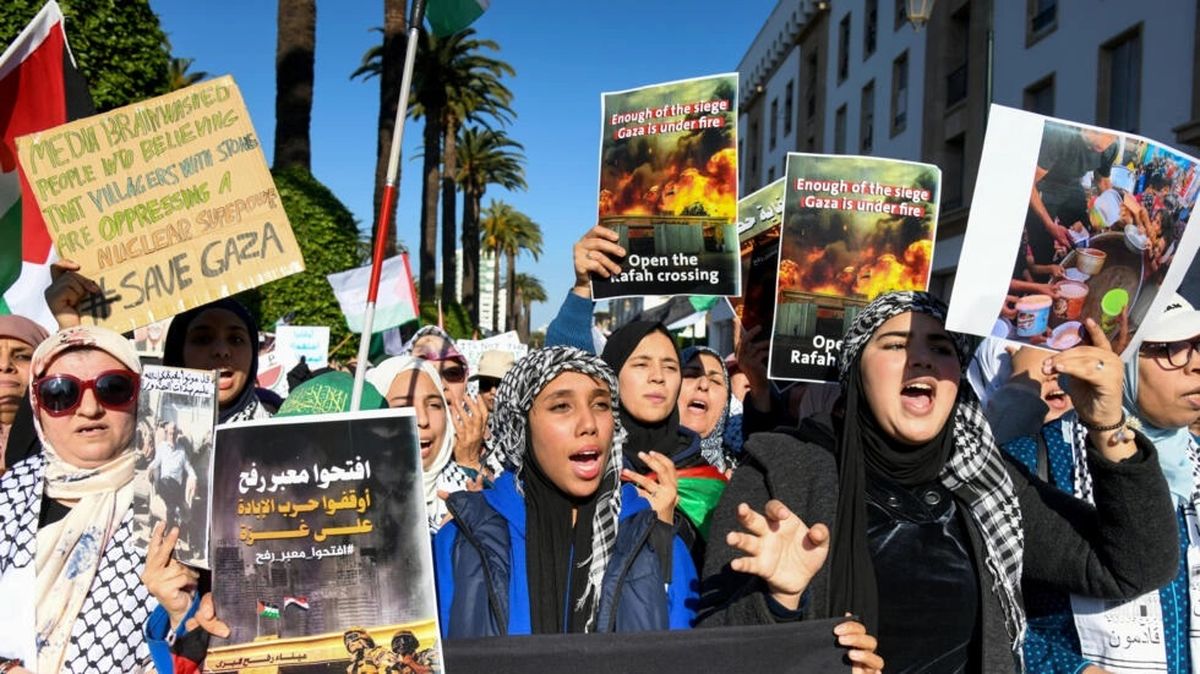  تظاهرات مردم مراکش علیه رابطه با اسرائیل