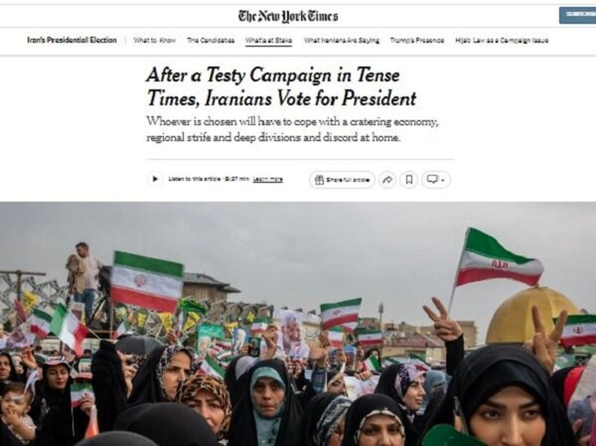 گزارش نیویورک تایمز درباره چالش های پیش روی رئیس جمهور جدید ایران