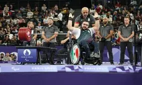 وزنه بردار مصدوم ایران نقره گرفت