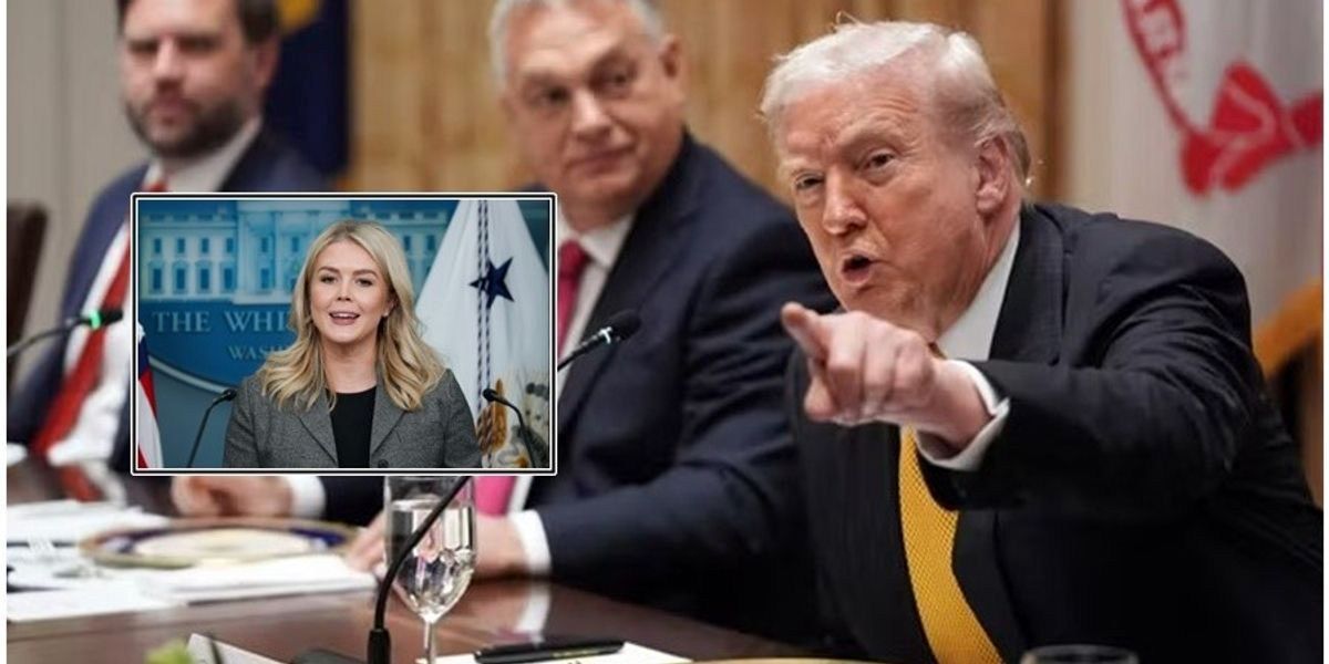 چشم‌چرانی نخست‌وزیر مجارستان در کاخ سفید/ کارولین را بدهید ببرم!