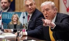 چشم‌چرانی نخست‌وزیر مجارستان در کاخ سفید/ کارولین را بدهید ببرم!