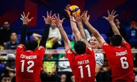 شکست میلیمتری والیبال ایران از اسلوونی