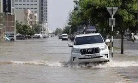 دبی زیر آب رفت/ وضعیت باورنکردنی فرودگاه دبی پس از بارندگی‌های شدید/ویدئو