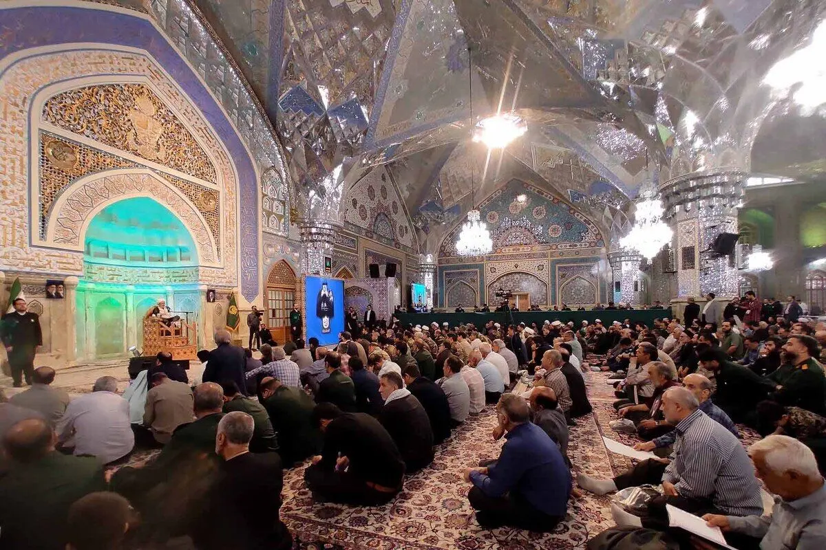 مراسم دومین سالگرد شهادت شهدای خدمت در مشهد برگزار شد