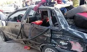 واژگونی مرگبار پراید در کاشمر/ یک تن کشته و ۴ تن مجروح شدند