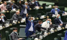 فریاد «دو دو» نمایندگان بر سر وزیر کشور هنگام ورود به صحن مجلس/ عکس

