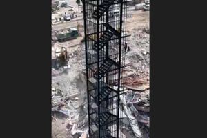 صحنه ای عجیب در زلزله شهر هاتای ترکیه/ ویدئو