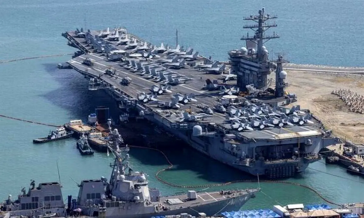 ناو هواپیمابر آمریکایی بوش برای مشارکت در جنگ با ایران به مدیترانه می‌رود


