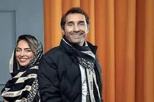 قاب عاشقانه هادی کاظمی و سمانه پاکدل در یک مراسم