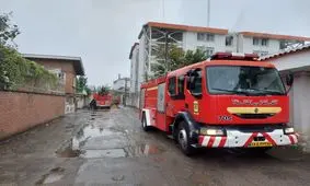 آتش سوزی در خوابگاه دانشجویی دخترانه رشت