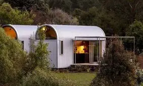 خانه ۴۲ متری و قابل حمل در نیوزیلند/ تصاویر