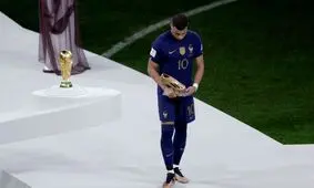 کیلیان ام پایه برنده کفش طلا ( بهترین گلزن) مسابقات جام حهانی 2022 شد/ ویدئو