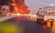 واژگونی تانکر سوخت در بغداد/ ویدئو