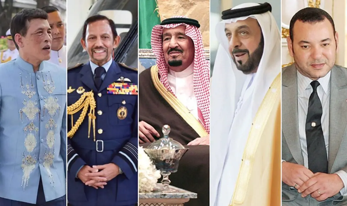 ثروتمندترین پادشاهان جهان در سال ۲۰۲۴؛ از سلطان برونئی تا شاهزاده لیختن اشتاین
