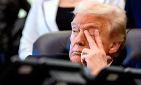 ترامپ هم مثل بایدن خوابالو شد/ تصاویر

