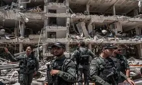 اصابت مستقیم موشک های ایران به ساختمان وزارت جنگ اسرائیل