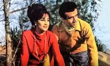 حمیرا و پرویز یاحقی در منزل شخصی در سال ۱۳۴۳/ عکس