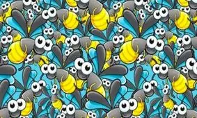 آیا می توانید مورچه پنهان شده در میان زنبورها را پیدا کنید؟