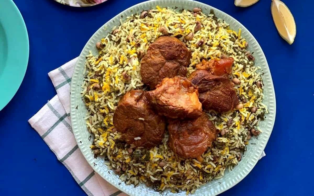 لوبیا پلوی شیرازی / غذایی اصیل و خوشمزه