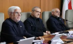 پزشکیان و عارف در جلسه امروز هیئت دولت/ تصاویر