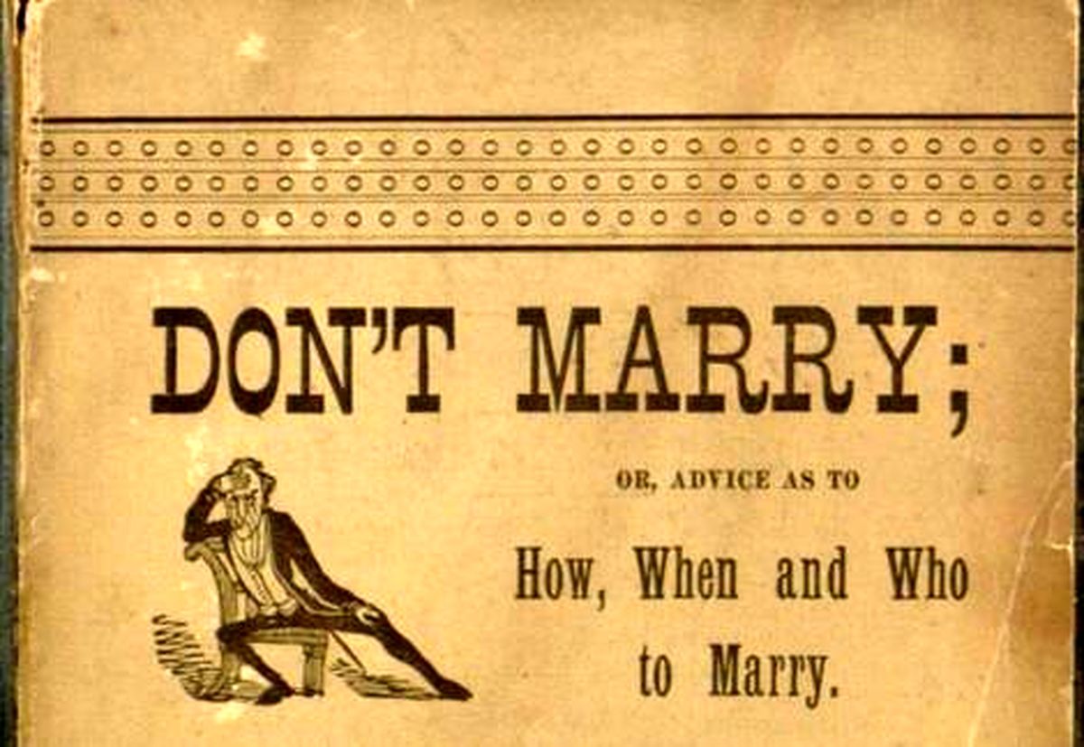 راهنمای ازدواج و توصیه های آن در سال 1891