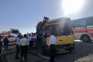 تصادف ‌خونین اتوبوس حامل دانشجویان در جاده سمنان/ اسامی فوتی‌های حادثه اتوبوس حامل دانشجویان