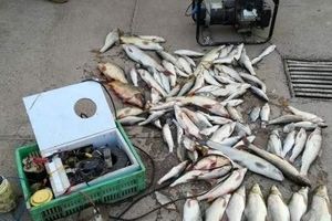 دستگیری متخلفان صید ماهی با برق در رودخانه کرخه