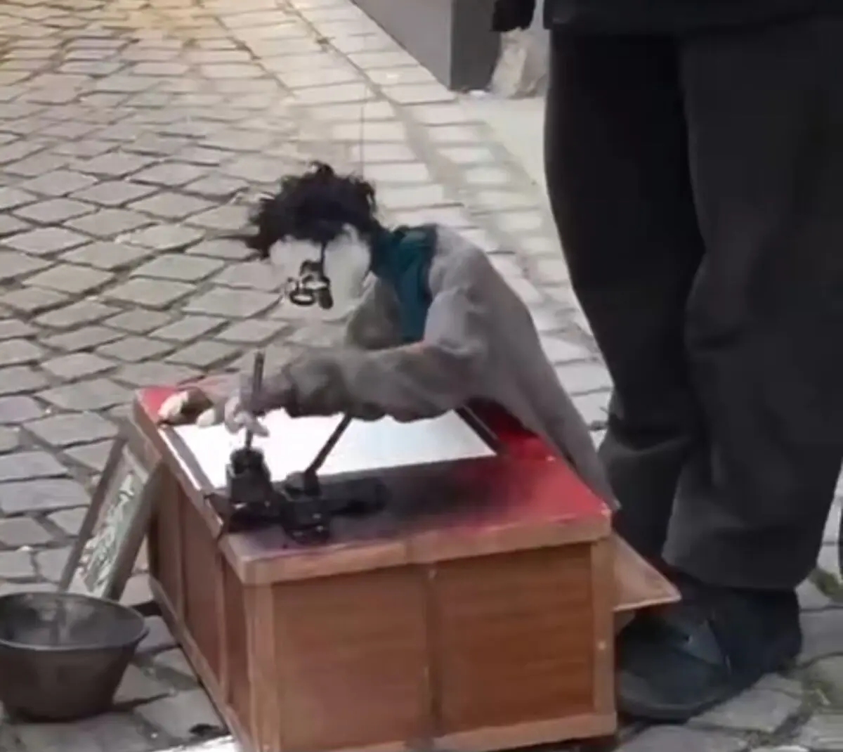 عروسک‌گردان هنرمند خیابانی