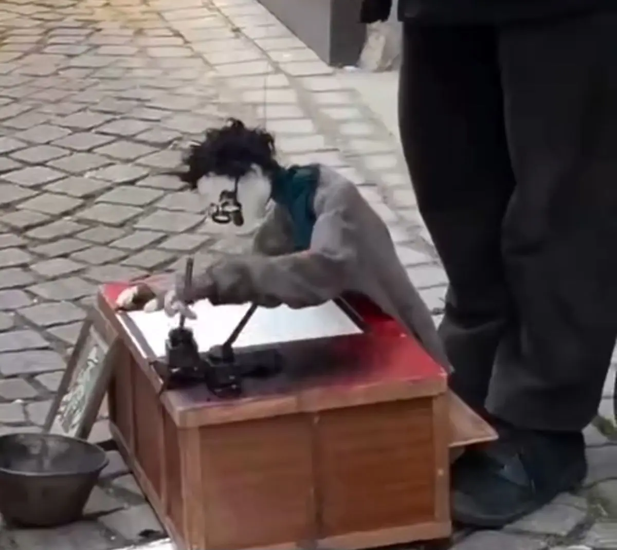 عروسک‌گردان هنرمند خیابانی