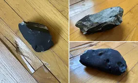 برخورد شهاب‌سنگ به یک خانه