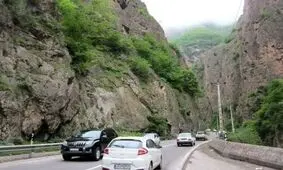 برق جاده چالوس قطع شد
