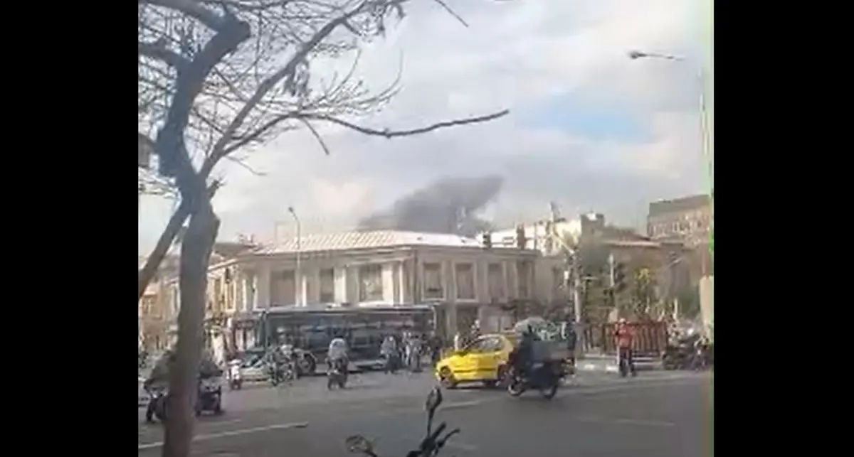 اصابت موشک به حوالی لاله زار، تجریش، اطراف میدان فردوسی در تهران/ ویدئو