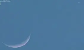 هم‌نشینی هلال‌ها در آسمان شامگاهی