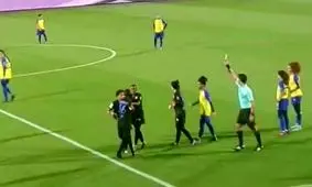 درگیری در لیگ فوتبال زنان عربستان/ ویدئو