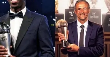 «لوئیس انریکه» بهترین مربی مرد و عثمان دمبله بهترین بازیکن مرد سال ۲۰۲۵ شدند