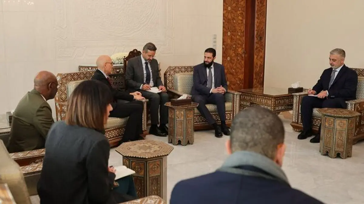 دیدار الجولانی با هیئتی از سازمان ملل

