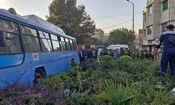 برخورد اتوبوس شهری با ساختمان در خیابان جمهوری تهران/ ۷ نفر مصدوم شدند