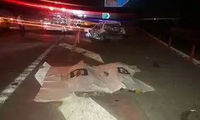 تصادف اتوبان آزادگان اصفهان ۲ فوتی و ۵ مصدوم داشت