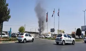 آتش‌سوزی در کارخانه پالت‌سازی در محمدشهر