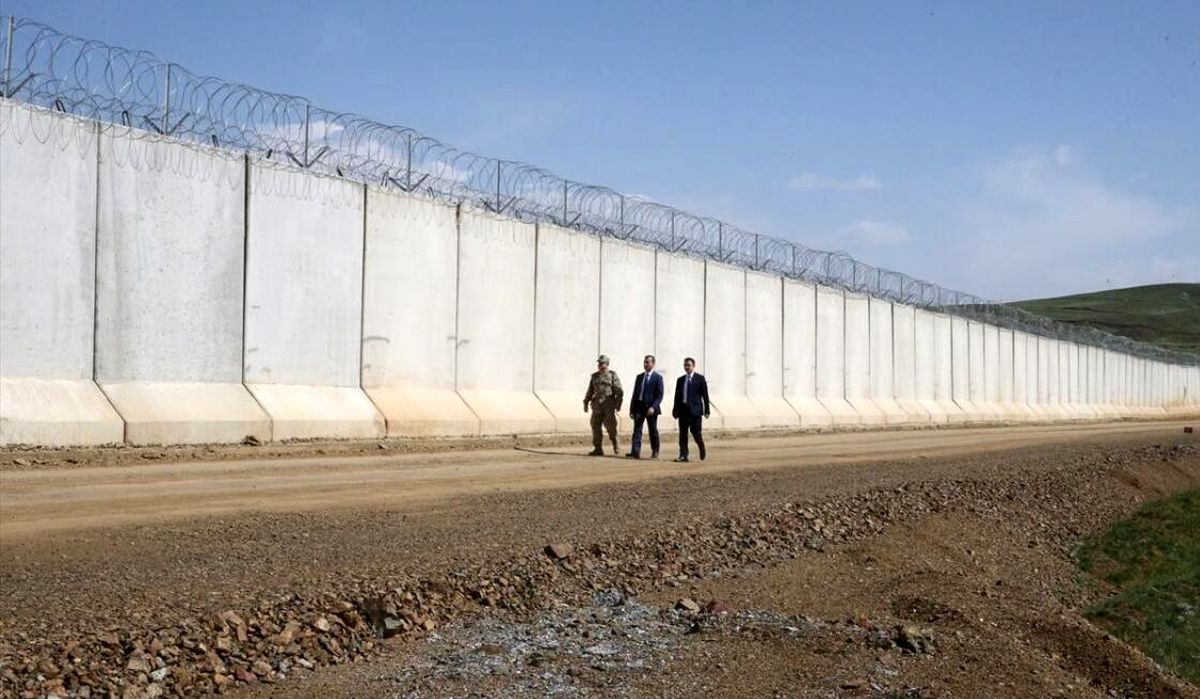 دیوار مرزی ۹۶ کیلومتری ترکیه با ایران