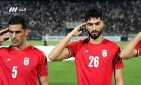 سلام نظامی اعضای تیم ملی فوتبال ایران قبل از بازی با تاجیکستان/ ویدئو