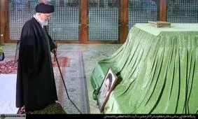  حضور رهبر انقلاب در حرم امام خمینی (ره)/ ویدئو