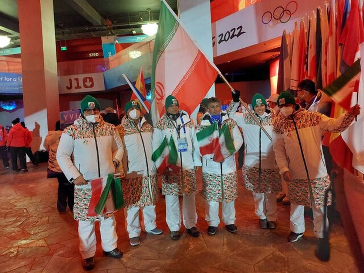 کاروان ایران در المپیک زمستانی پکن رژه رفت/ ویدئو
