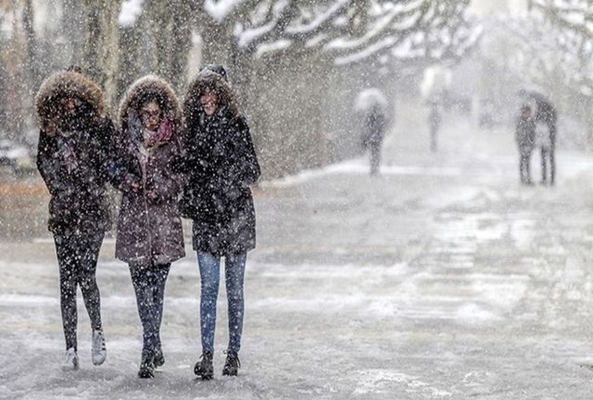 بارش برف و باران در ۱۹ استان