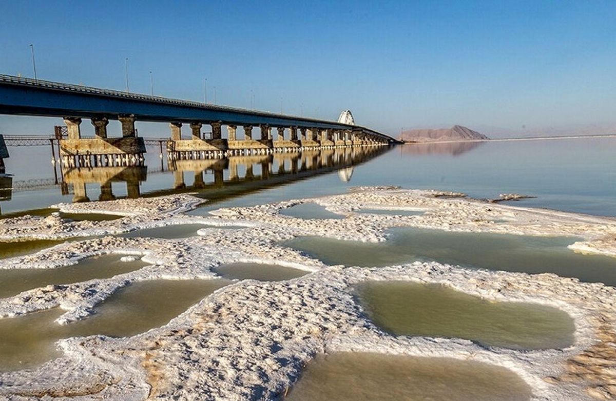  تصویر روز ناسا از وضعیت جدید و دردناک دریاچه ارومیه
