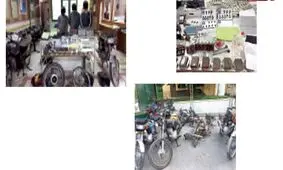 کشف مجهزترین مرکز جعل پلاک و اسناد موتورسیکلت
