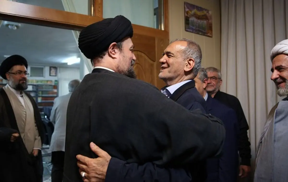 پیام تبریک سید حسن خمینی به مسعود پزشکیان/ انتخاب جنابعالی می‌تواند راه توسعه کشور و رفع مشکلات محرومین را فراهم کند/ نباید فراموش کنیم که ایران متعلق به همه ایرانیان است/ هیچ بخشی از این ملت نه قابل حذف است، نه قابل نادیده‌گرفته‌شدن

