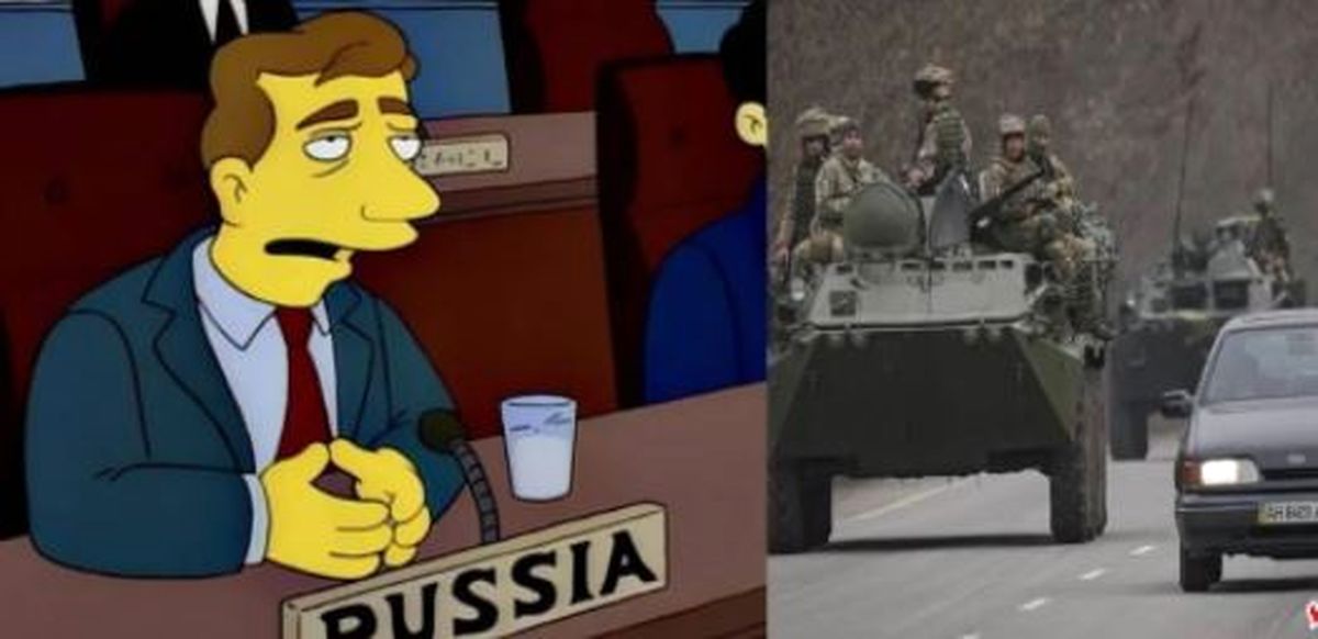 پیش بینی حمله روسیه به اوکراین در انیمیشن سیمپسون‌ها
