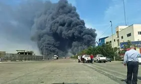 ویدیوی جدیدی از شدت انفجار در بندر شهید رجایی از زاویه پشت سوله اصلی/ ویدئو