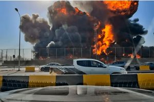 انفجار مهیب در میدان نفتی «الزبیر» در جنوب عراق/ ویدئو